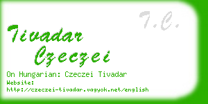 tivadar czeczei business card